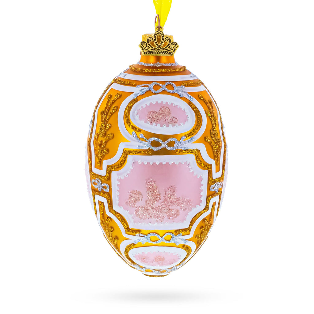 1914 Catherine the Great Royal Glass Egg Ornament 4 Inches