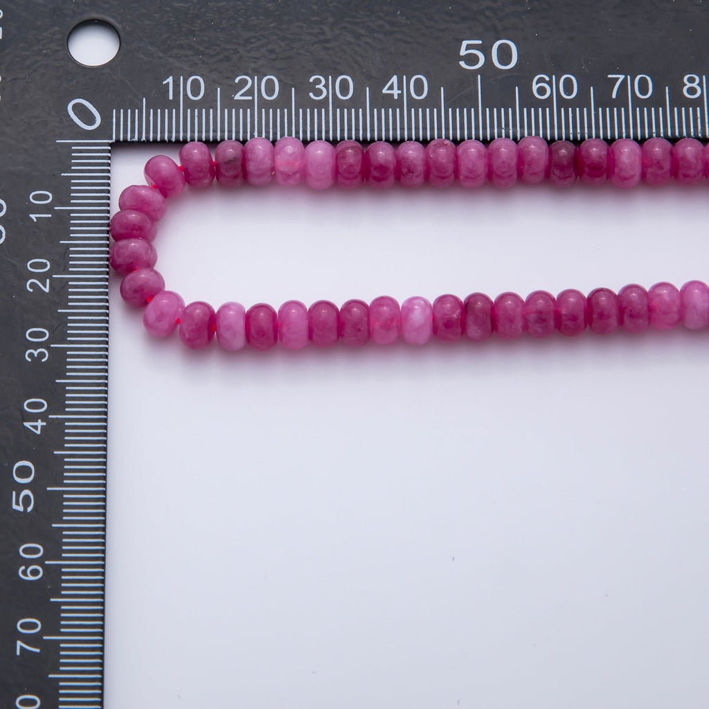 4mm x 6mm Natural Gemstone Agate Rondelle Beads Strand Finding | WA-A3477 - WA-A3479, WA-A3517 - WA-A3526, WA-A3530 - WA-A3534