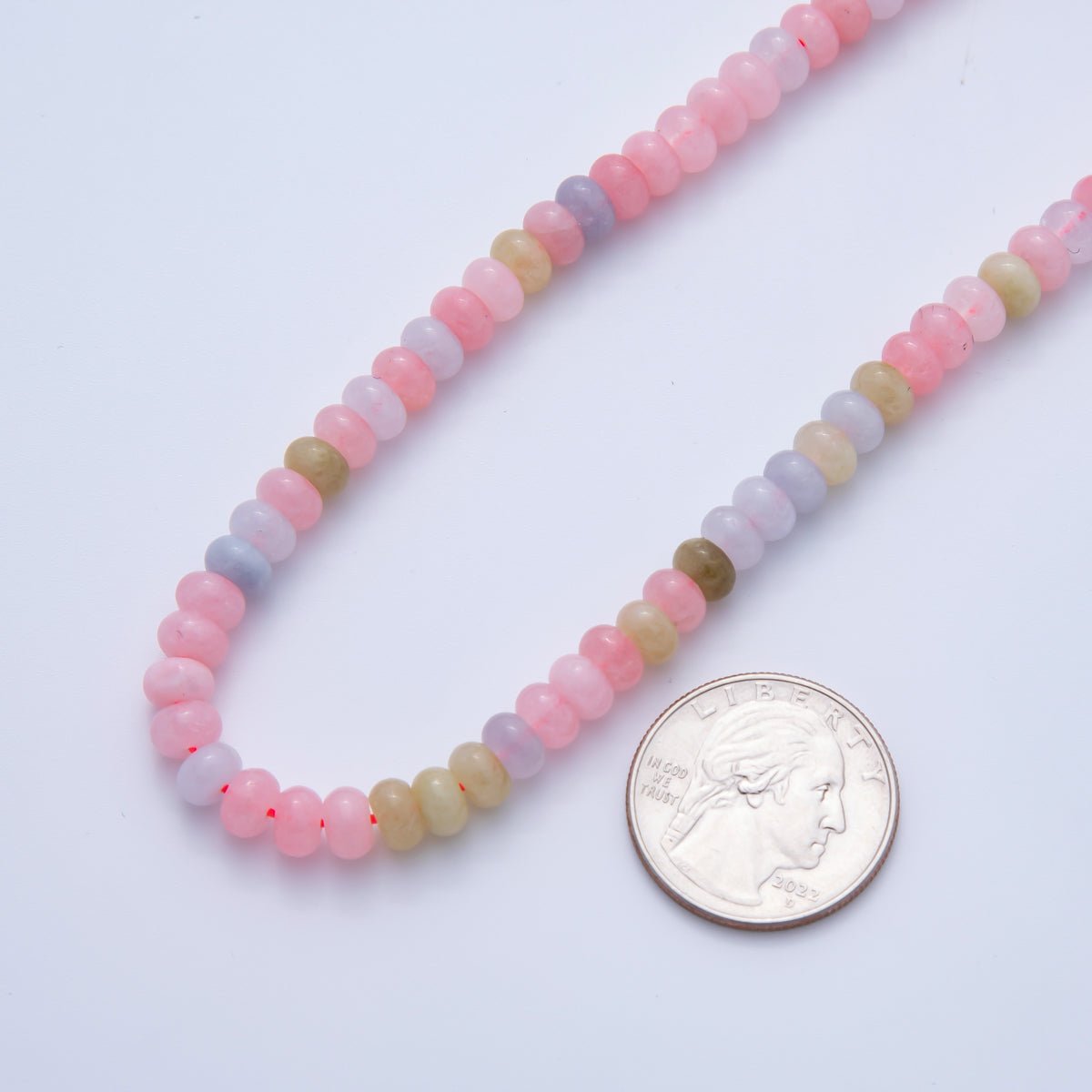 4mm x 6mm Natural Gemstone Agate Rondelle Beads Strand Finding | WA-A3477 - WA-A3479, WA-A3517 - WA-A3526, WA-A3530 - WA-A3534