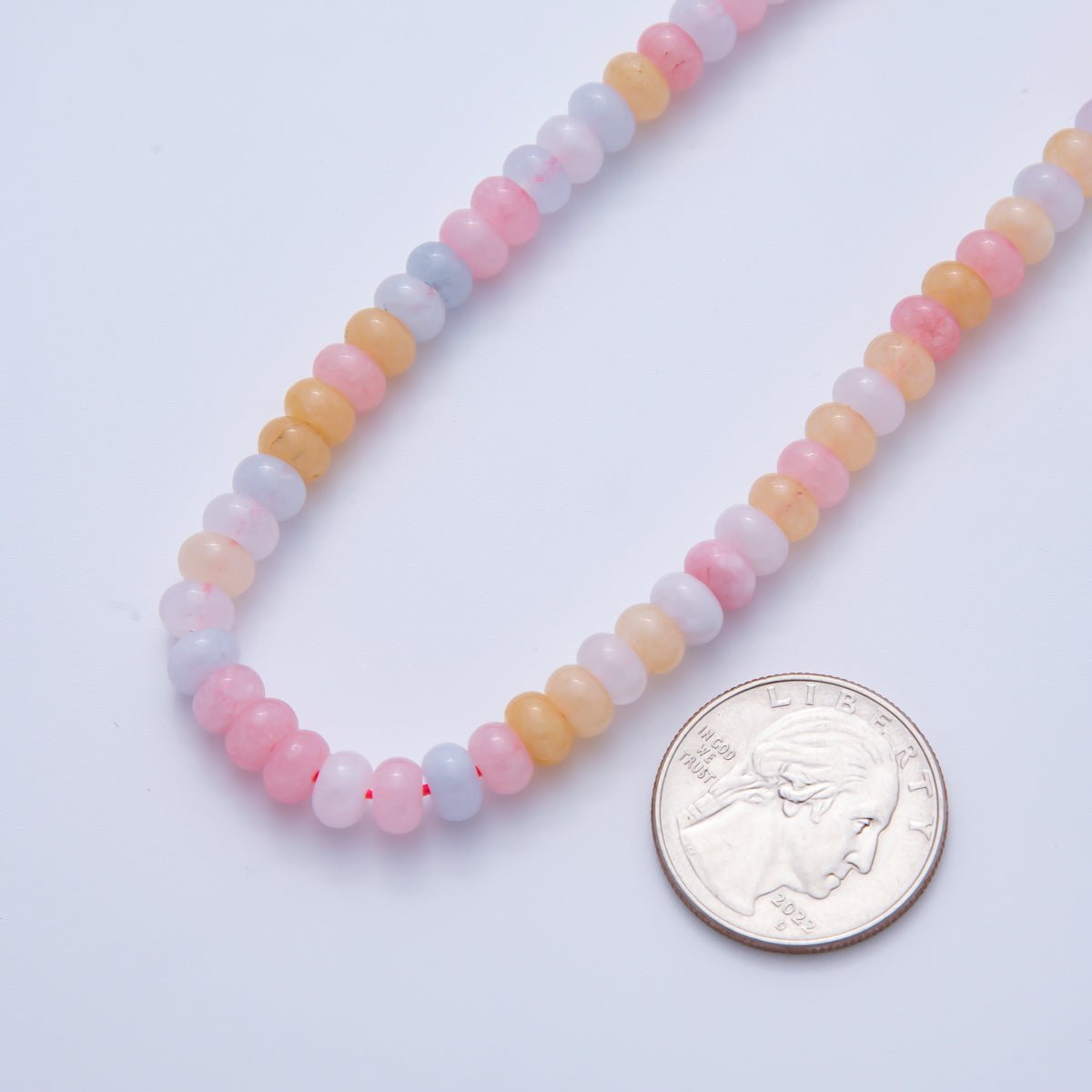 4mm x 6mm Natural Gemstone Agate Rondelle Beads Strand Finding | WA-A3477 - WA-A3479, WA-A3517 - WA-A3526, WA-A3530 - WA-A3534