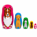 Dogs Wooden Nesting Dolls 4.75 Inches