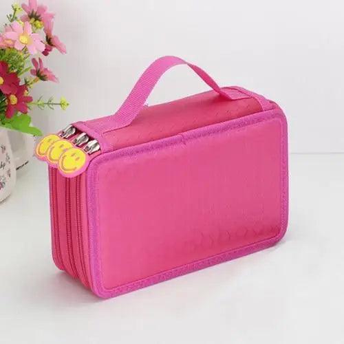 Large Multifunction Pencil Case With Compartments Capacity Pencil Case Colored Pencil Pouch Bag Portable Pencil Holder Stationery Organizer