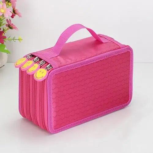 Large Multifunction Pencil Case With Compartments Capacity Pencil Case Colored Pencil Pouch Bag Portable Pencil Holder Stationery Organizer