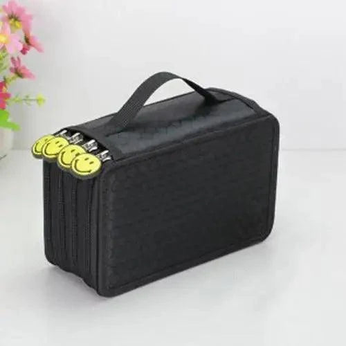 Large Multifunction Pencil Case With Compartments Capacity Pencil Case Colored Pencil Pouch Bag Portable Pencil Holder Stationery Organizer