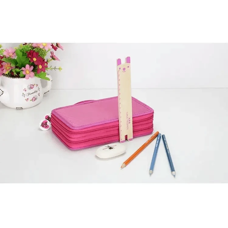 Large Multifunction Pencil Case With Compartments Capacity Pencil Case Colored Pencil Pouch Bag Portable Pencil Holder Stationery Organizer