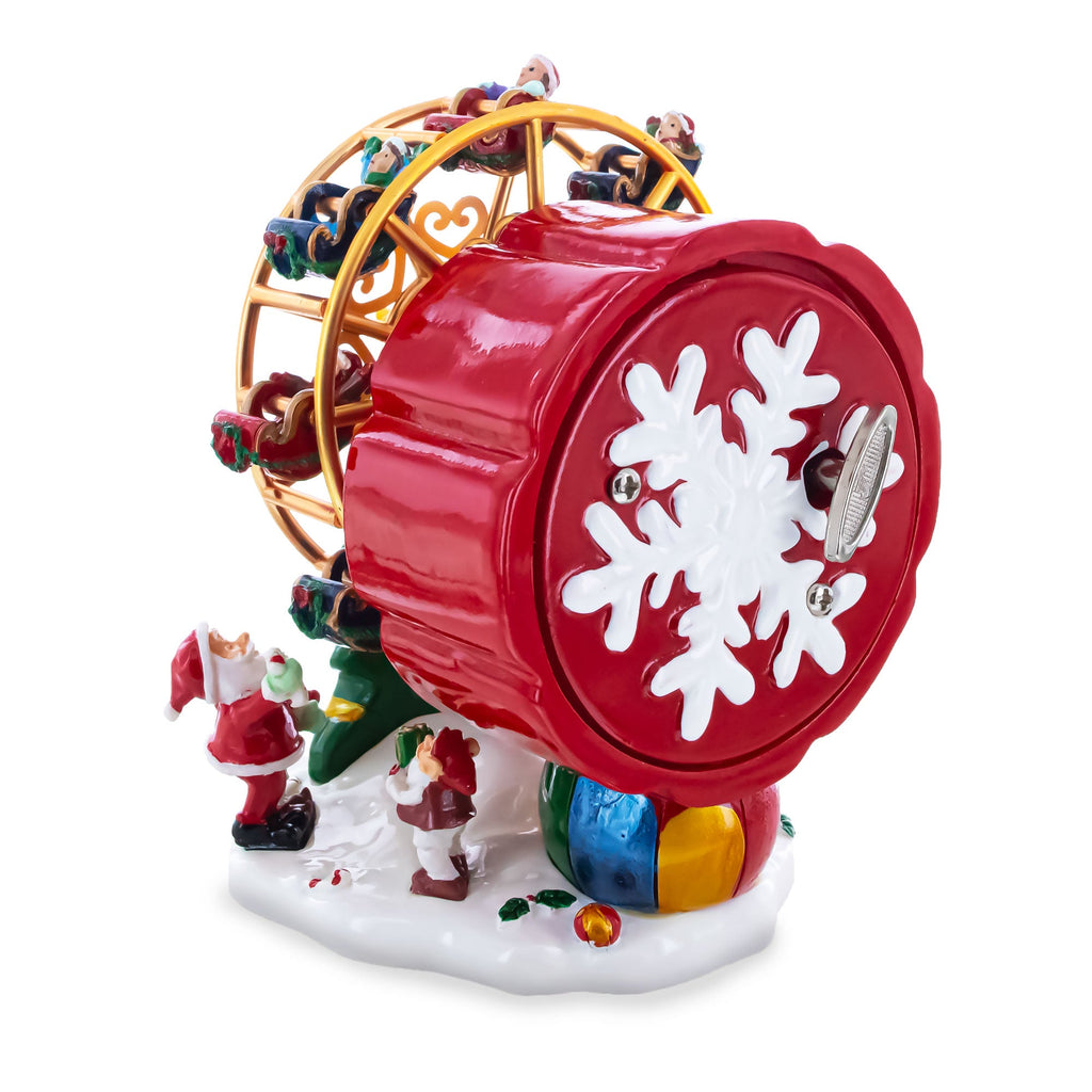 Santa's Whirling Ferris Wheel Rotating Musical Figurine