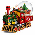 Santa Train Express Delivering Tree Musical Water Globe