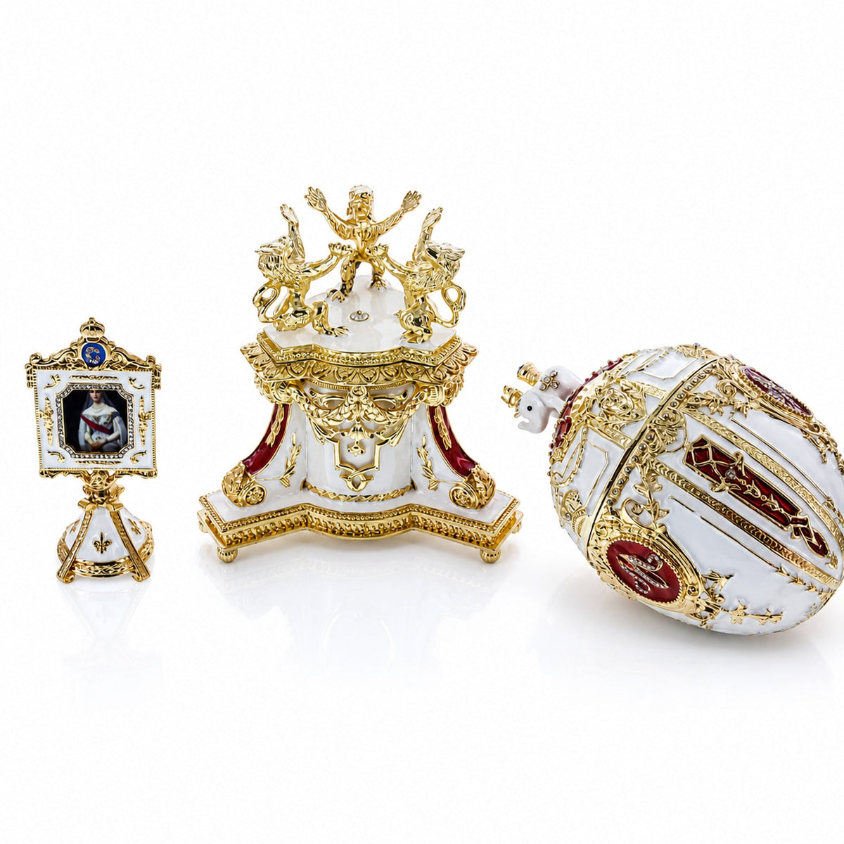 1903 Royal Danish Musical Imperial Easter Egg 9.6 Inches