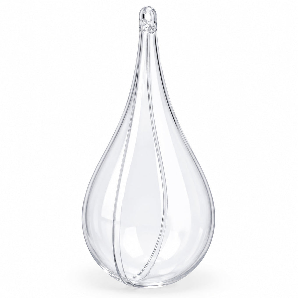 Set of 3 Clear Plastic Waterdrop Ornaments 4.3 Inches (109 mm)