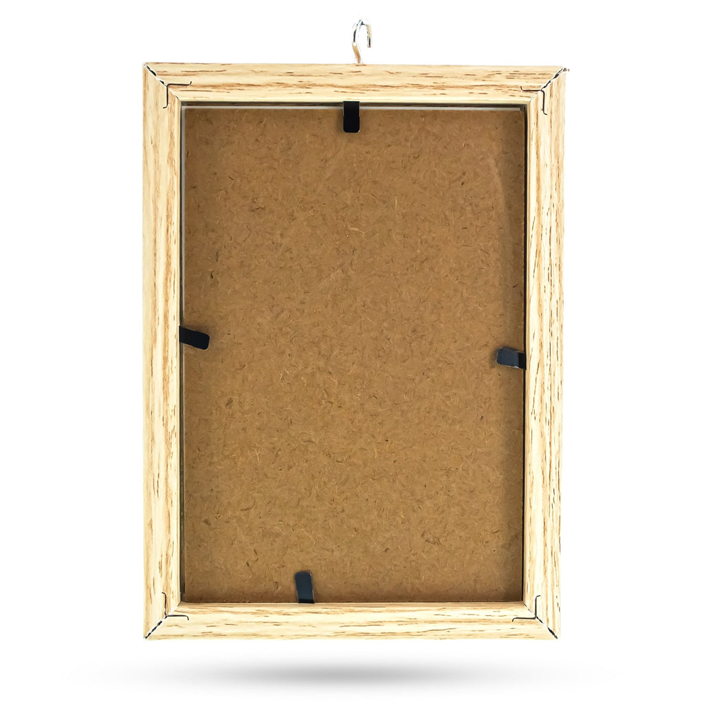 Black Cat Hanging Photo Picture Frame and Metal Ornament Stand 9.25 Inches