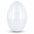 Giant Extra Large White Plastic Easter Egg Two Tones 12 Inches