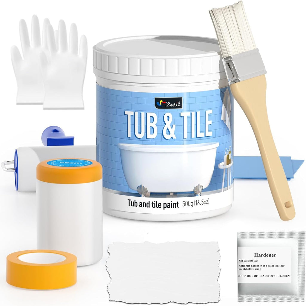 DWIL Water-Based Tub & Tile Refinishing Kit with Tools